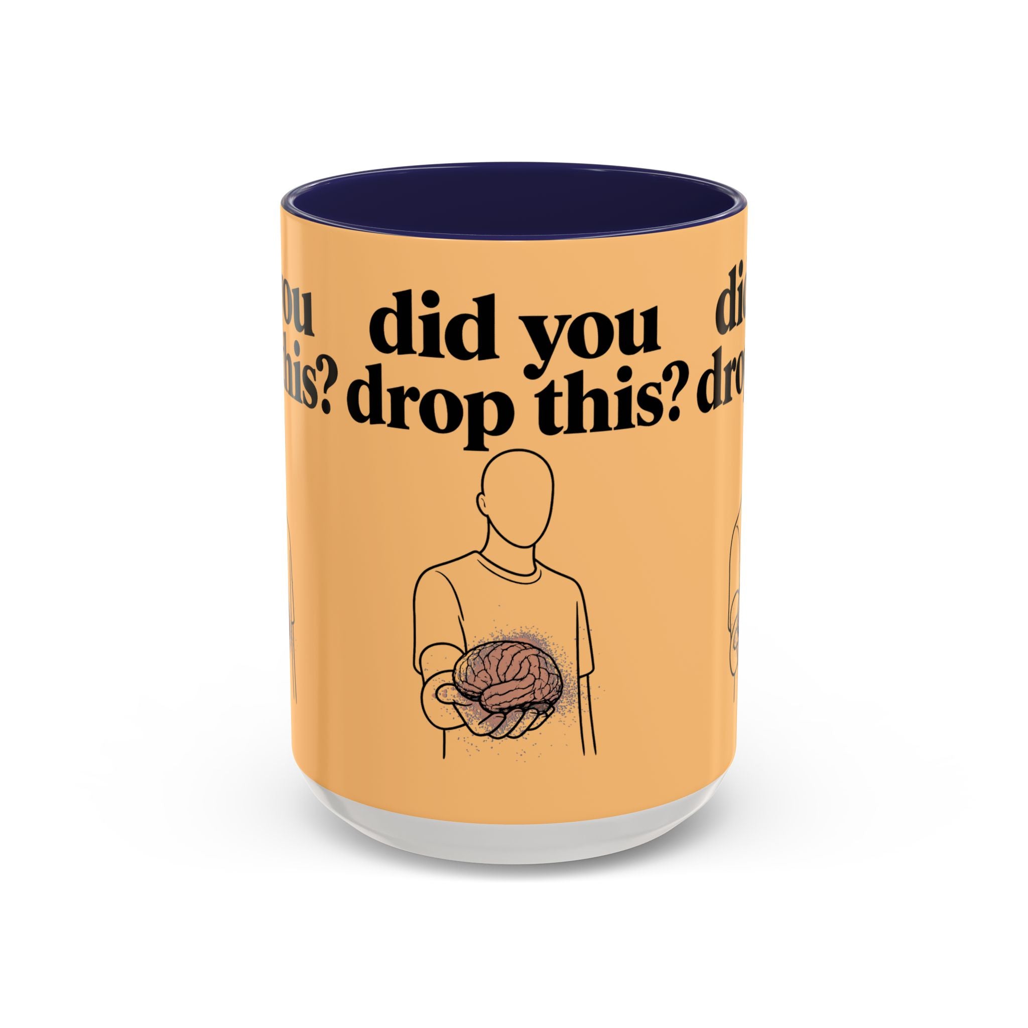 Did You Drop This? Brain Illustration Accent Coffee Mug - Creations by Chris and Carlos