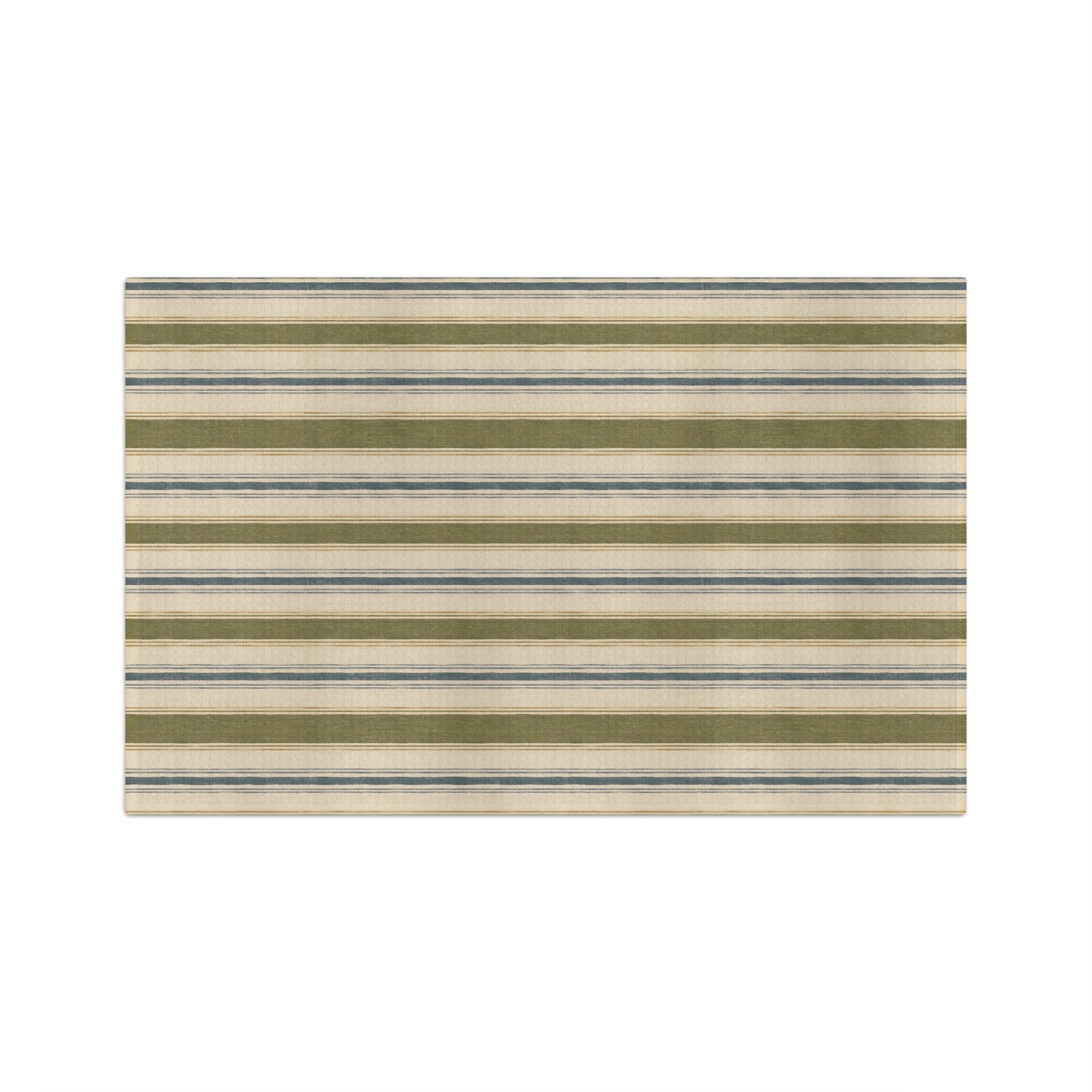 Green Stripe Microfiber Tea Towel — Farmhouse Kitchen Dish Cloth - Creations by Chris and Carlos