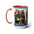 Programa de televisión de los años 80 de Nest vacío: tazas de café de dos tonos, 15 oz