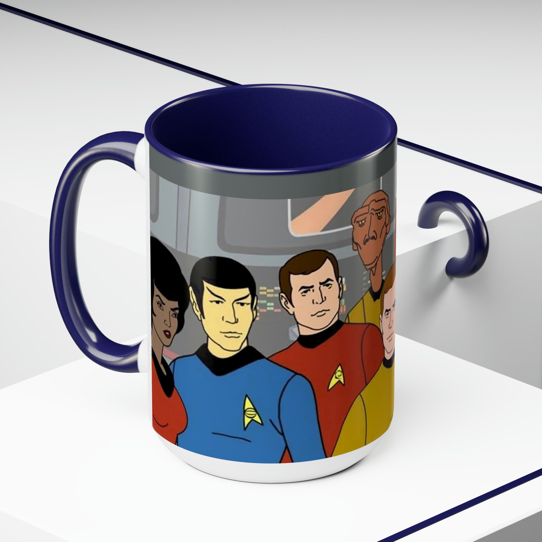 Star Trek Collection- White Ceramic Mug - Creations by Chris and Carlos