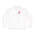 Cherry Blossom Quarter-Zip Pullover — Minimal Floral Chest Embroidery