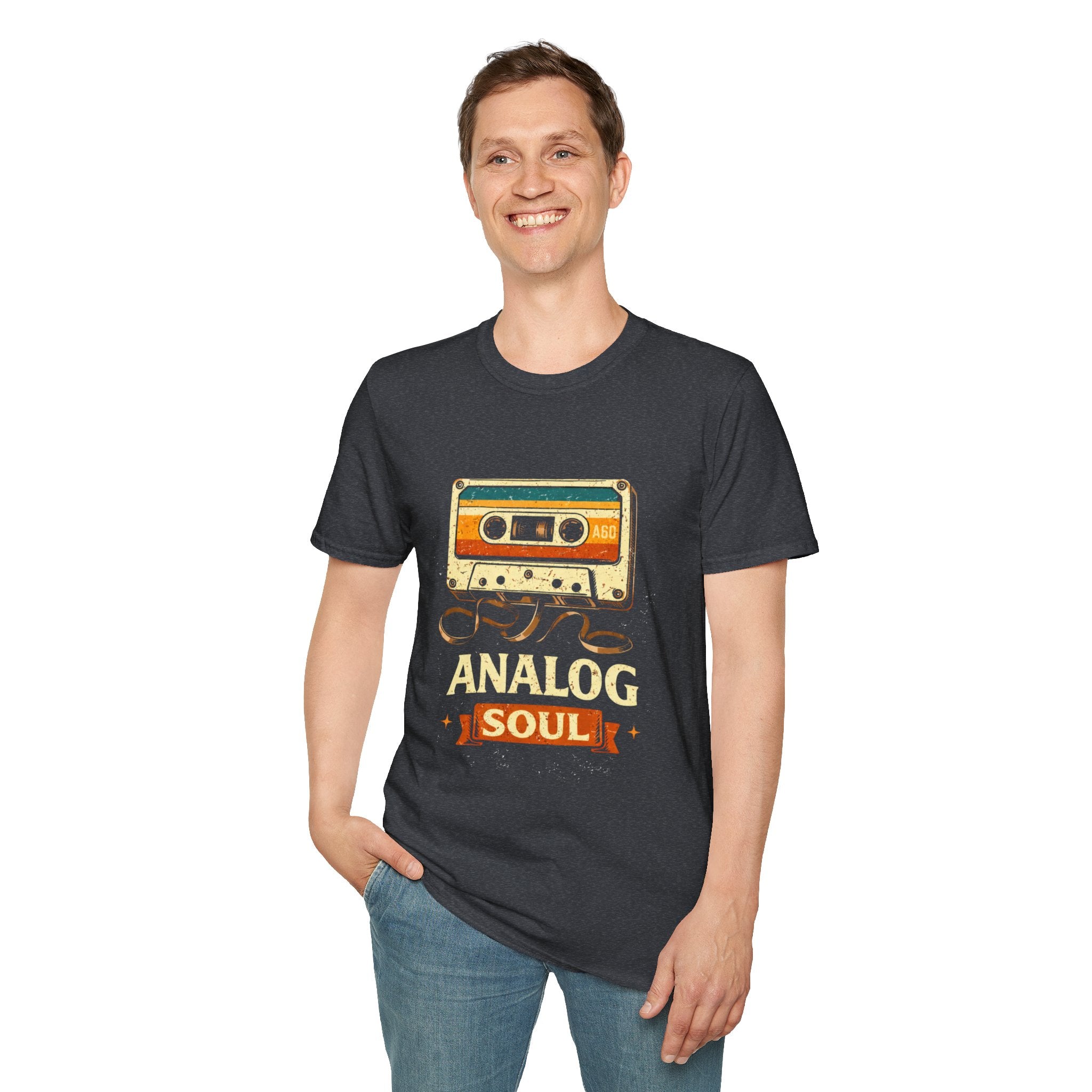 Analog Soul Cassette T-Shirt — Retro Music Vintage Tape Tee - Creations by Chris and Carlos