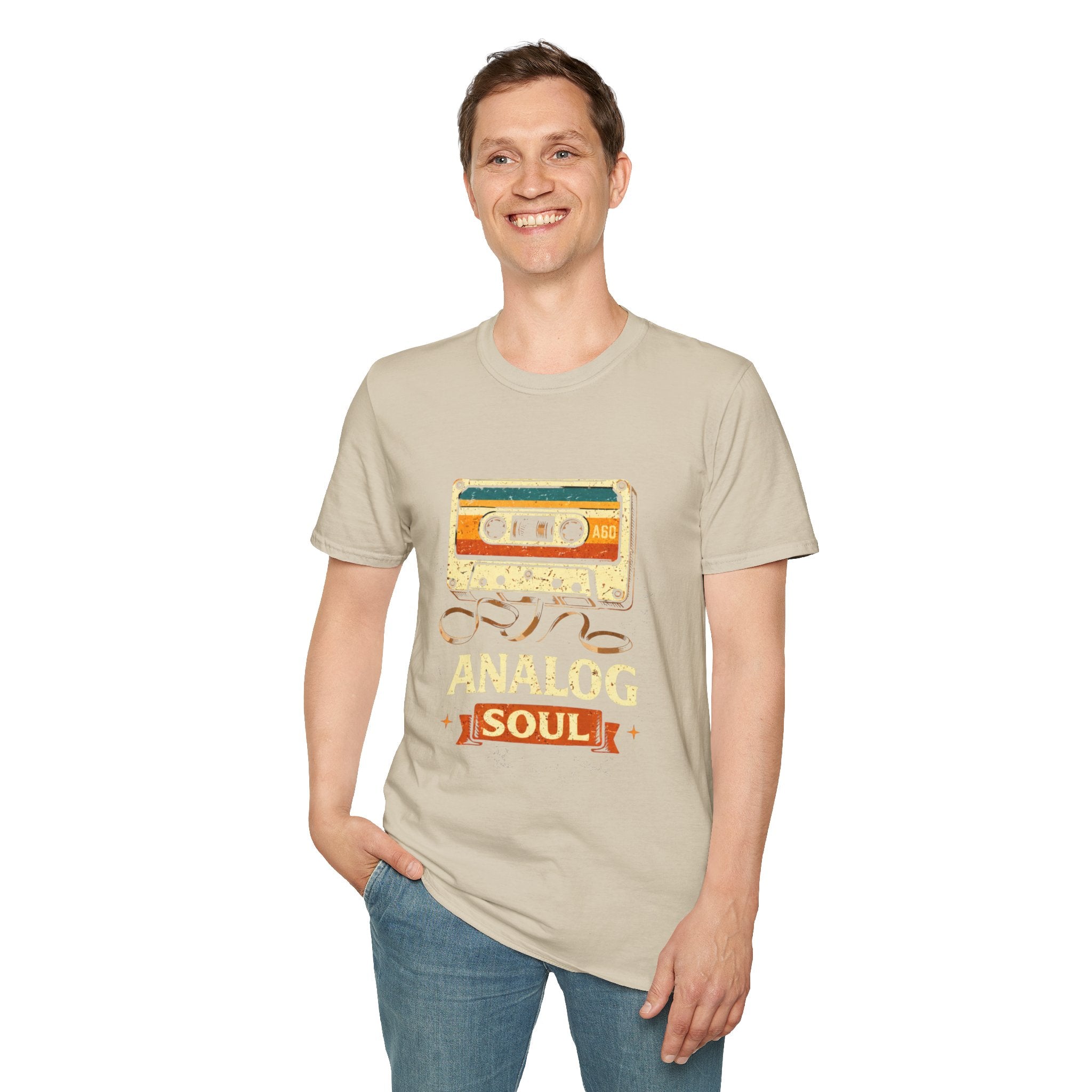 Analog Soul Cassette T-Shirt — Retro Music Vintage Tape Tee - Creations by Chris and Carlos