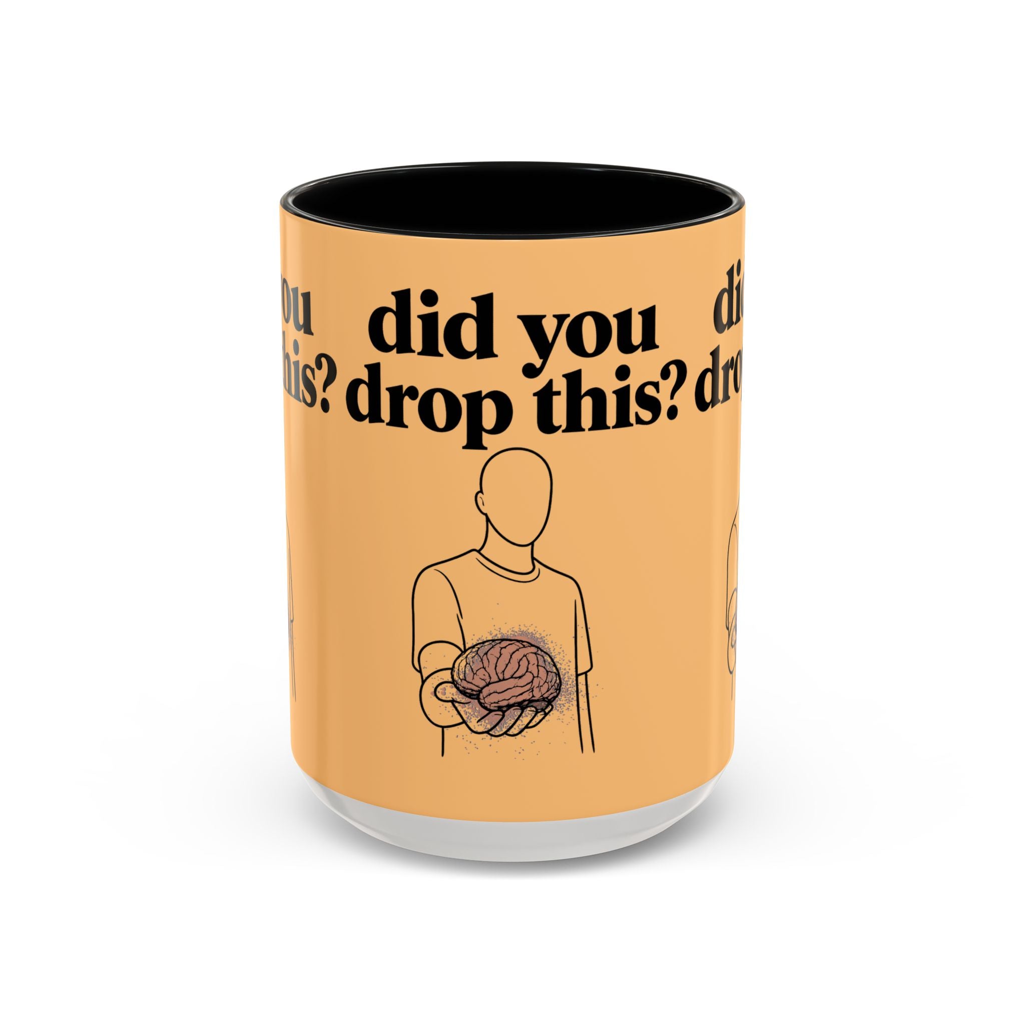 Did You Drop This? Brain Illustration Accent Coffee Mug - Creations by Chris and Carlos