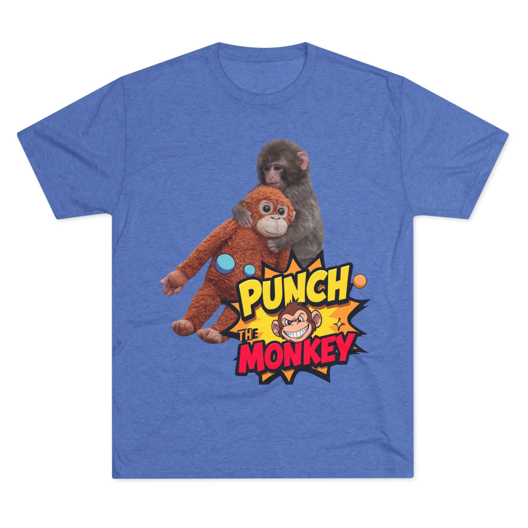 Punch the Monkey T-Shirt — Retro Comic Cartoon Monkey Graphic Tee - Creations by Chris and Carlos