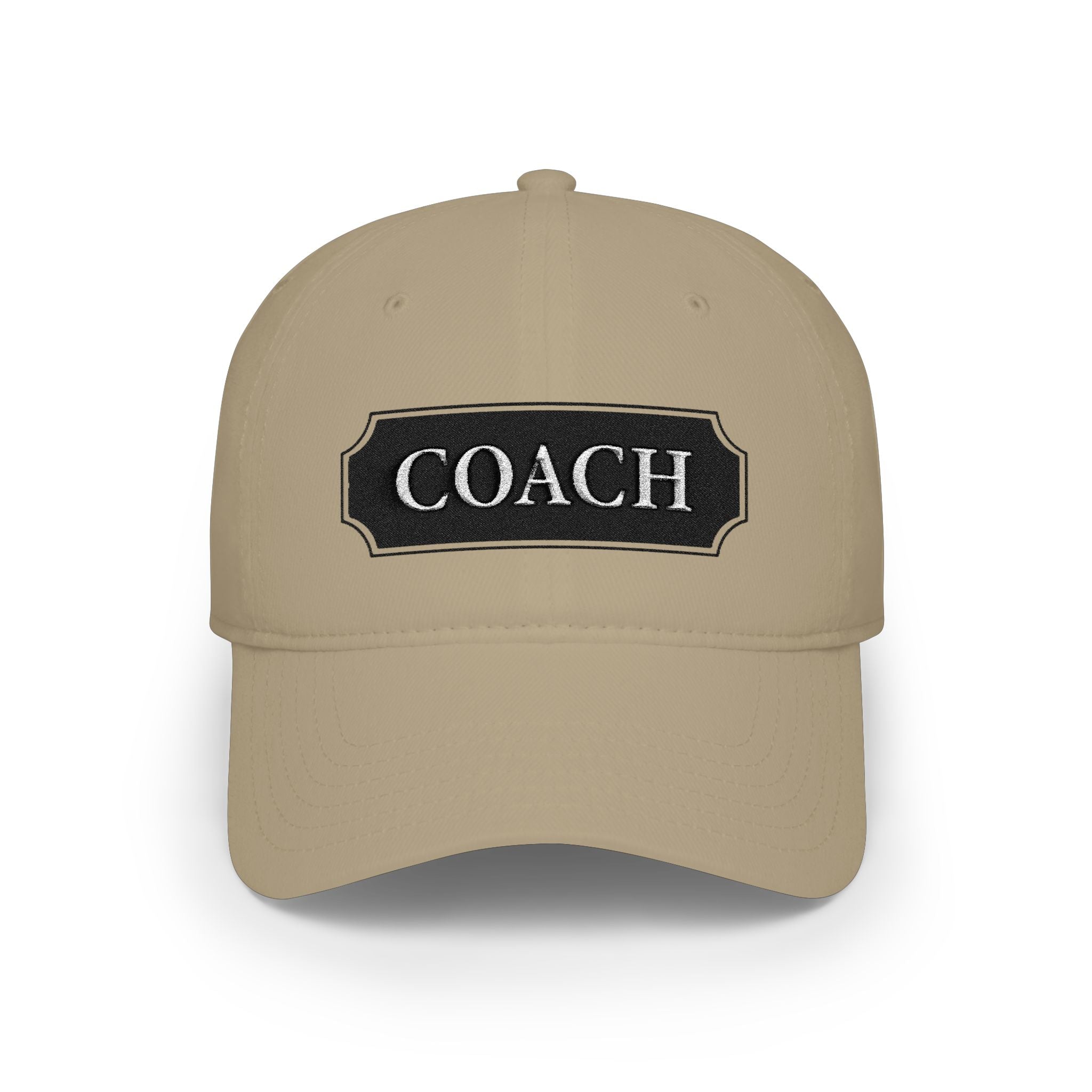 Coach Embroidered Patch Baseball Cap — Low Profile Coach Hat - Creations by Chris and Carlos