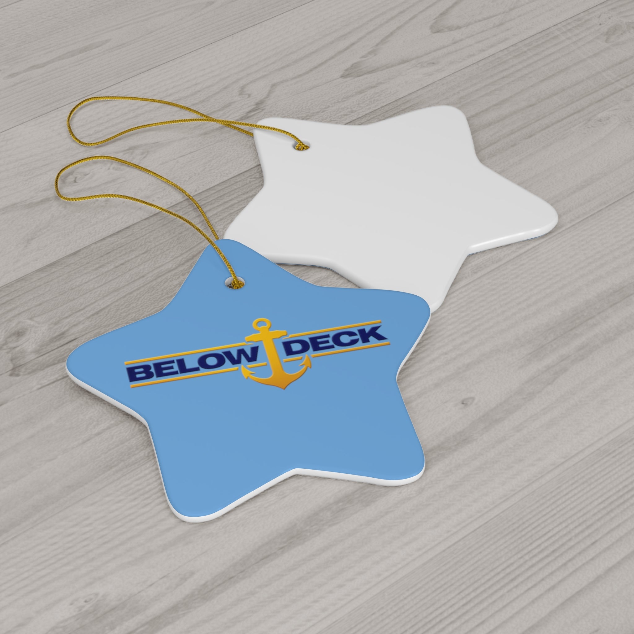 Below Deck- Ceramic Ornament, 4 Shapes - Creations by Chris and Carlos