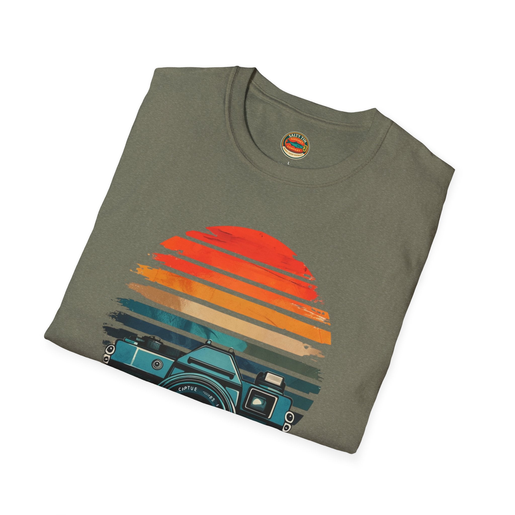 Capture The Past Camera T-Shirt — Vintage Retro Photography Tee - Creations by Chris and Carlos