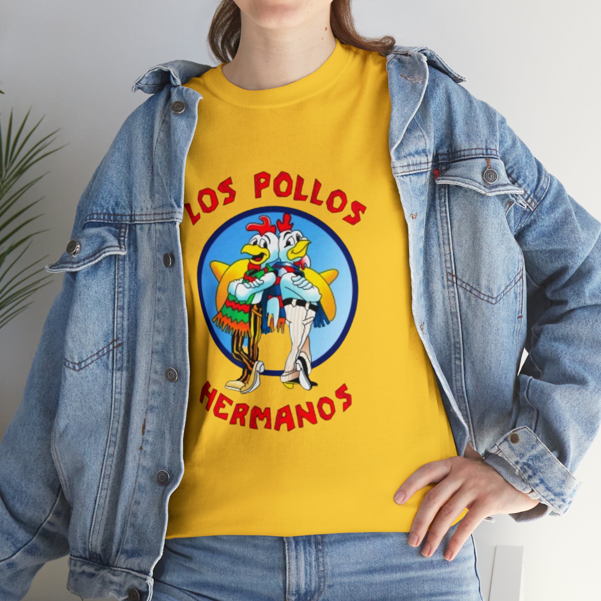 Pollos- Unisex Heavy Cotton T-Shirt - Creations by Chris and Carlos