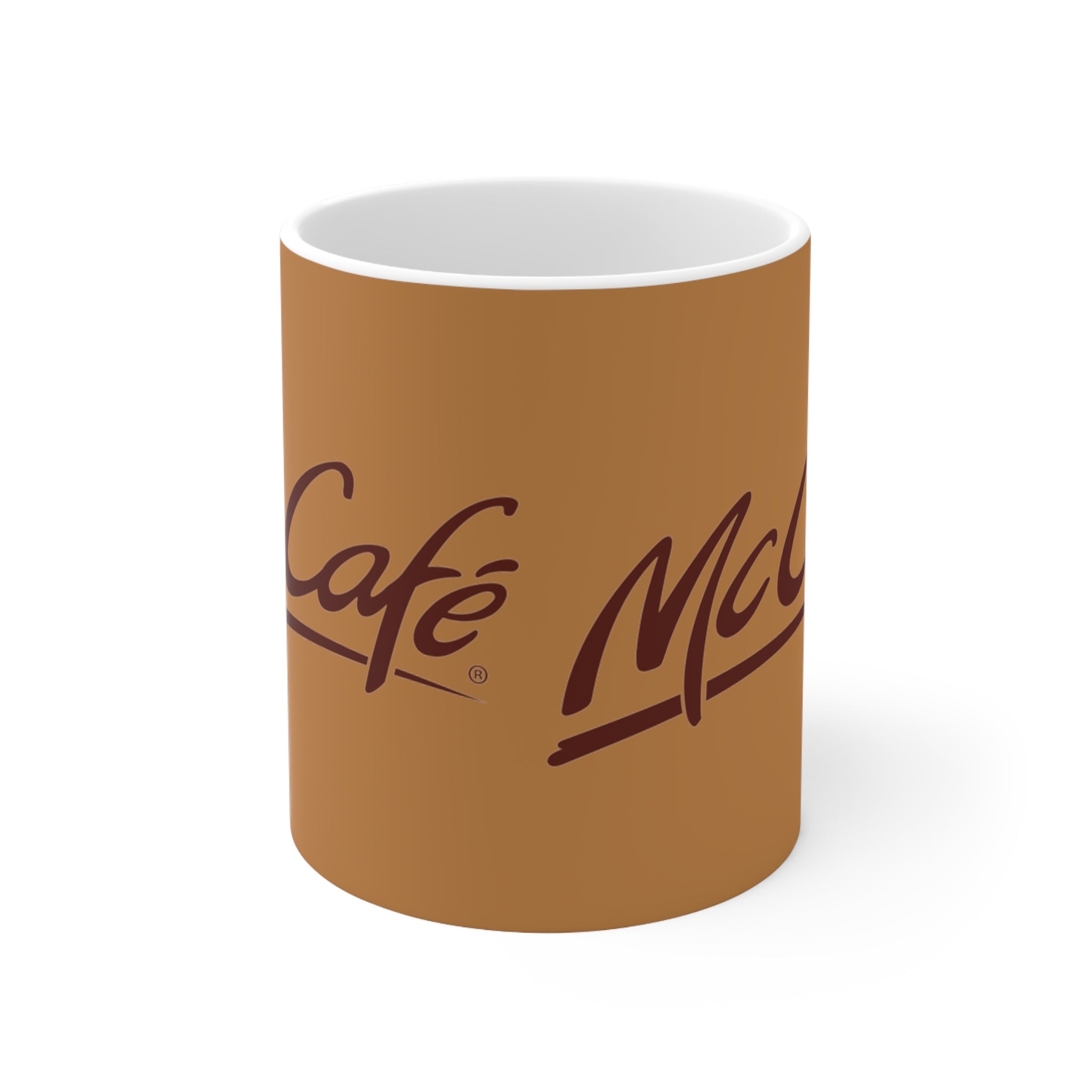 MC Cafe- White Ceramic Mug - Creations by Chris and Carlos
