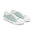 Floral Vine Low Top Sneakers — Women's Green & Blue Garden Print