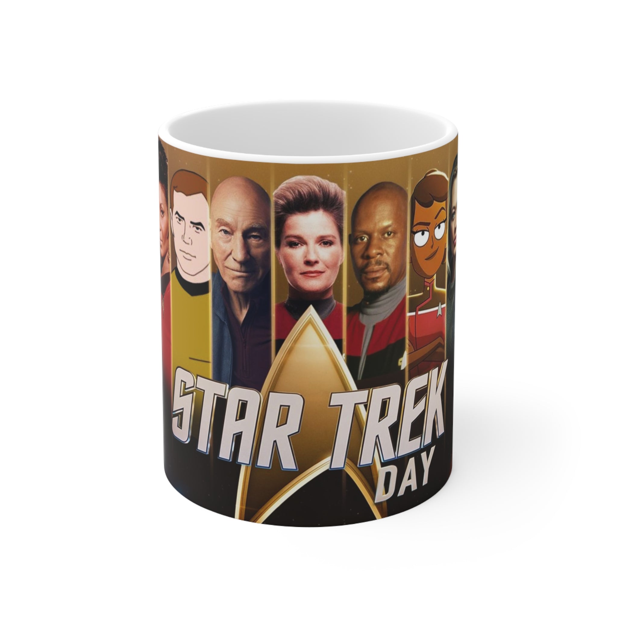 Star Trek Collection- USS Enterprise White Ceramic Mug - Creations by Chris and Carlos