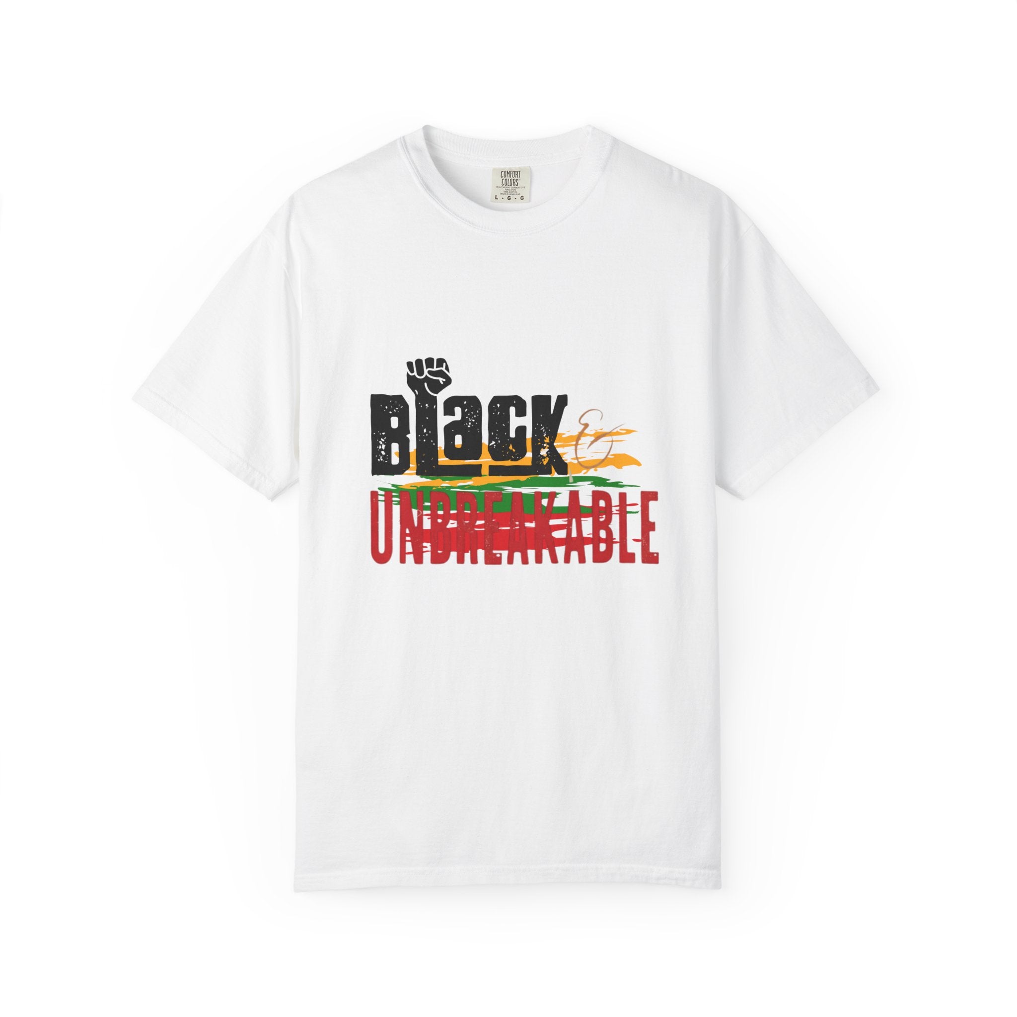 Black History Month- is Unbreakable T-Shirt Pan-African Power Graphic Tee - Creations by Chris and Carlos