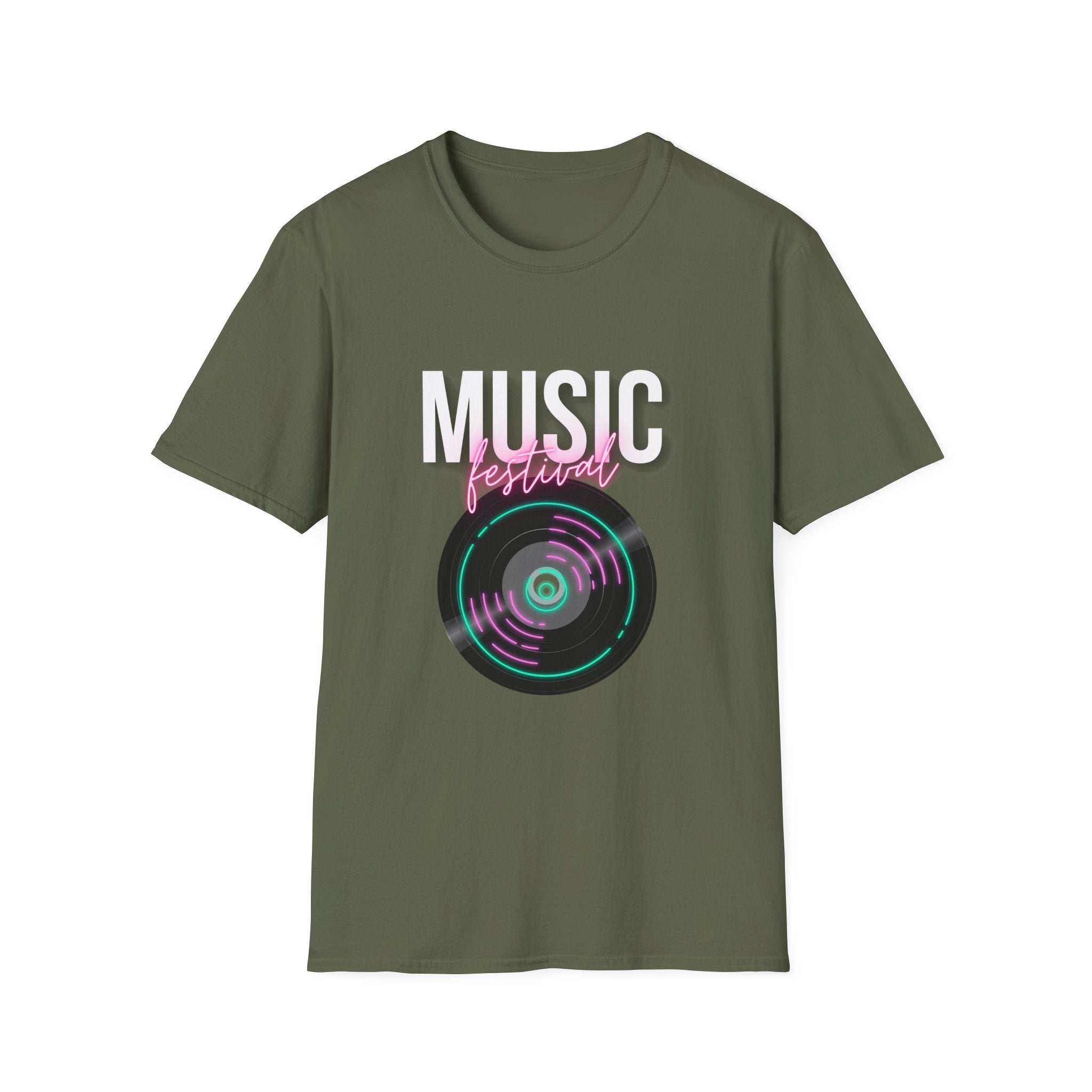 Music Festival T-Shirt — Retro Vinyl Design - Creations by Chris and Carlos