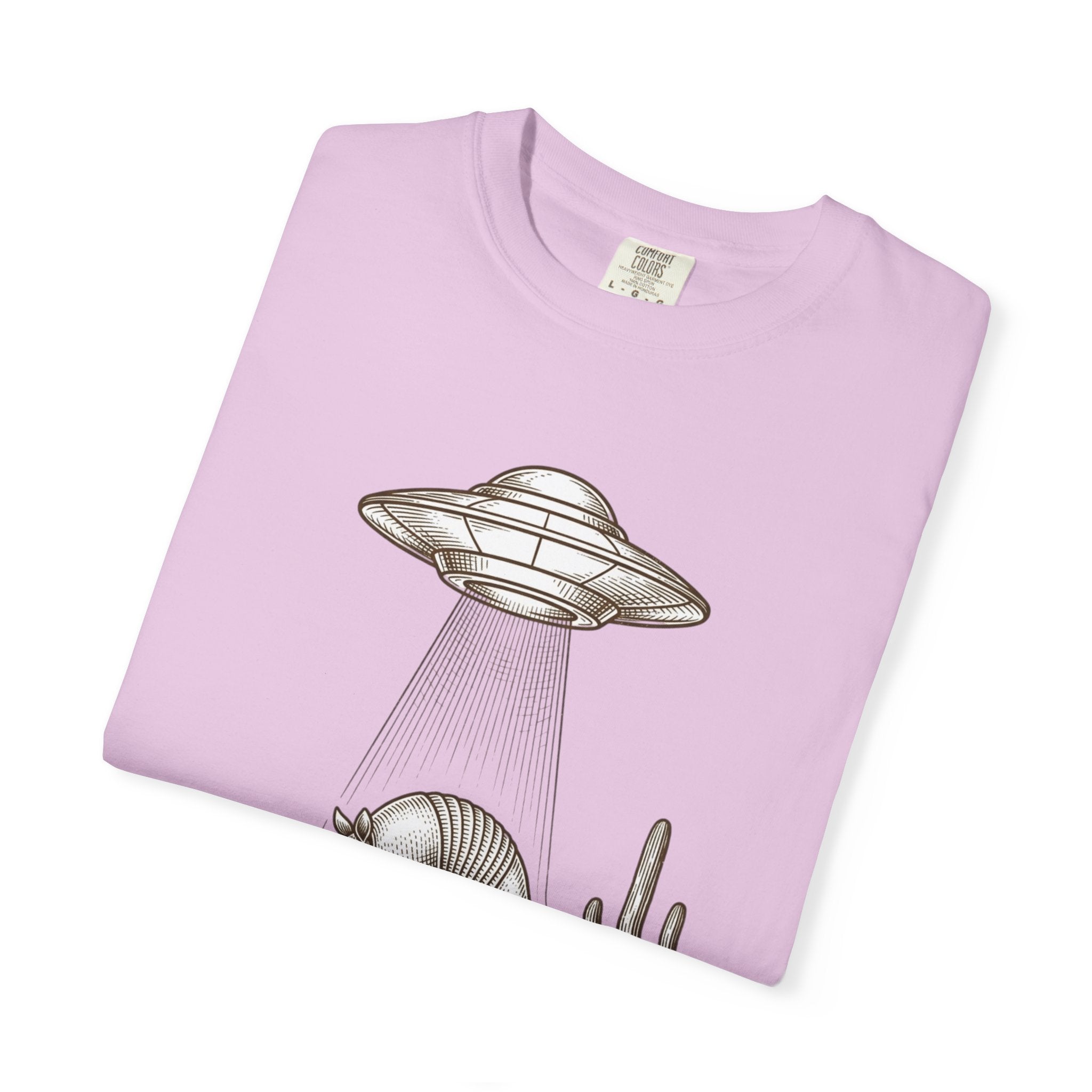 T-Shirt — Desert UFO Abduction Armadillo Graphic - Creations by Chris and Carlos
