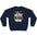 Crewneck Sweatshirt — "Not From Here" Graphic Pullover (Urban Streetwear, Bold Vintage Patch)
