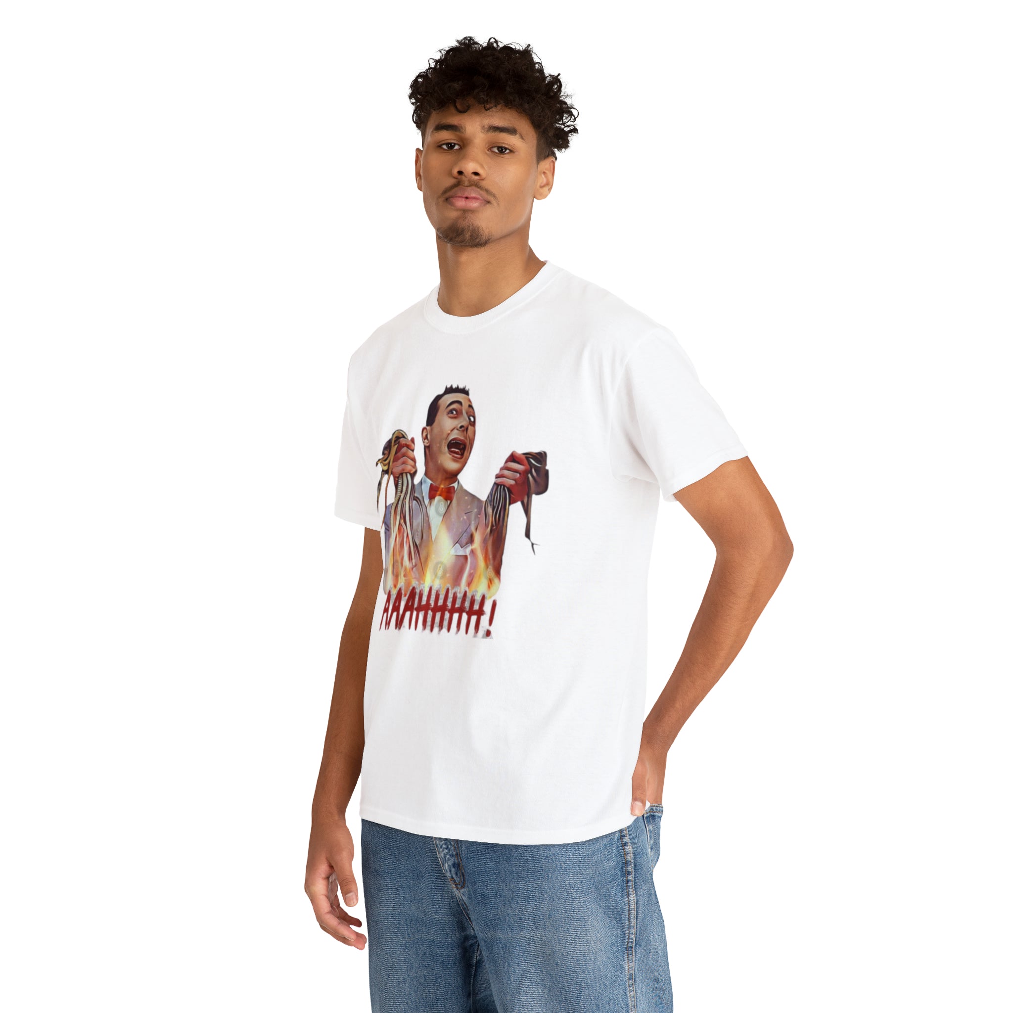 Pee Wee Herman-  Unisex Heavy Cotton T-Shirt - Creations by Chris and Carlos