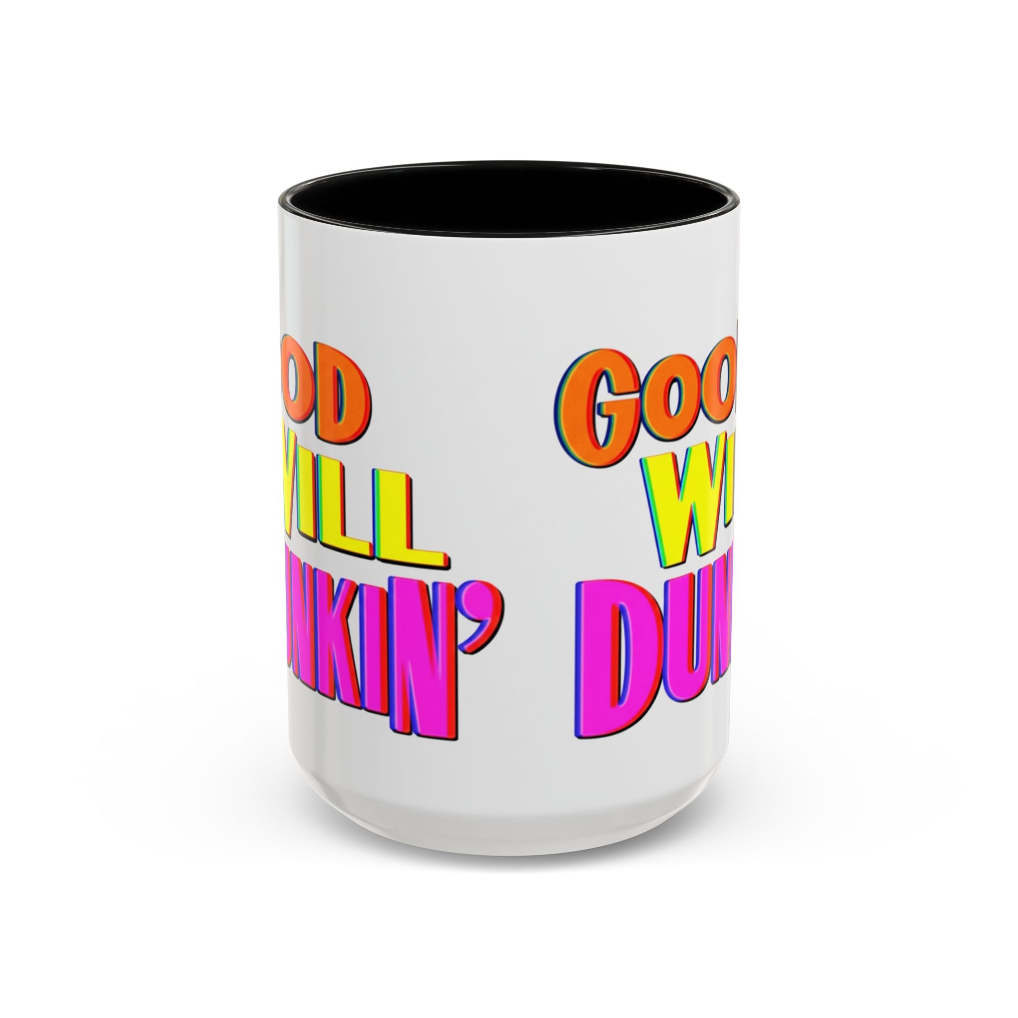 Good Will Dunkin' Coffee Mug — Colorful Retro Donut Lover Gift (11/15oz) - Creations by Chris and Carlos