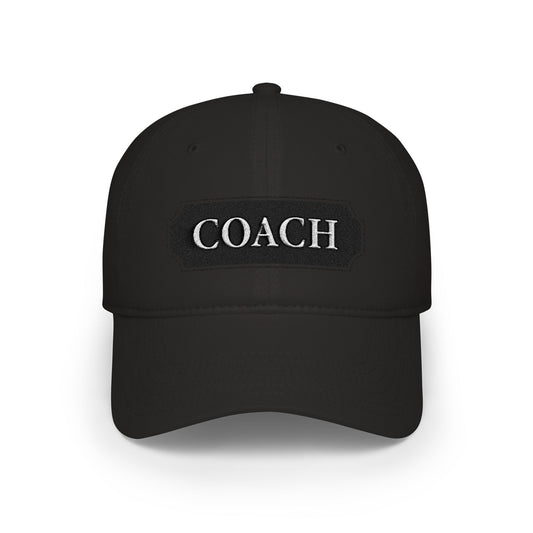 Coach Embroidered Patch Baseball Cap — Low Profile Coach Hat - Creations by Chris and Carlos