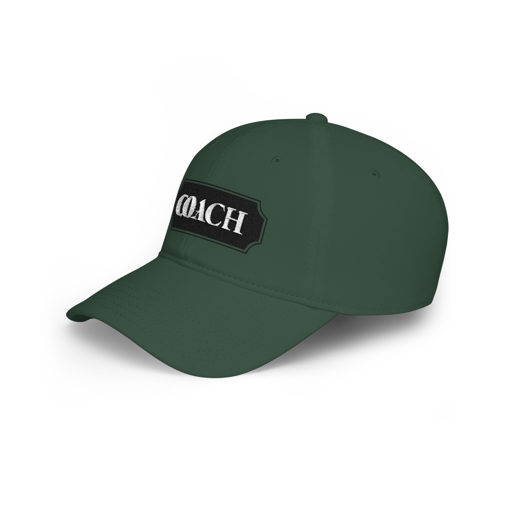 Coach Embroidered Patch Baseball Cap — Low Profile Coach Hat - Creations by Chris and Carlos