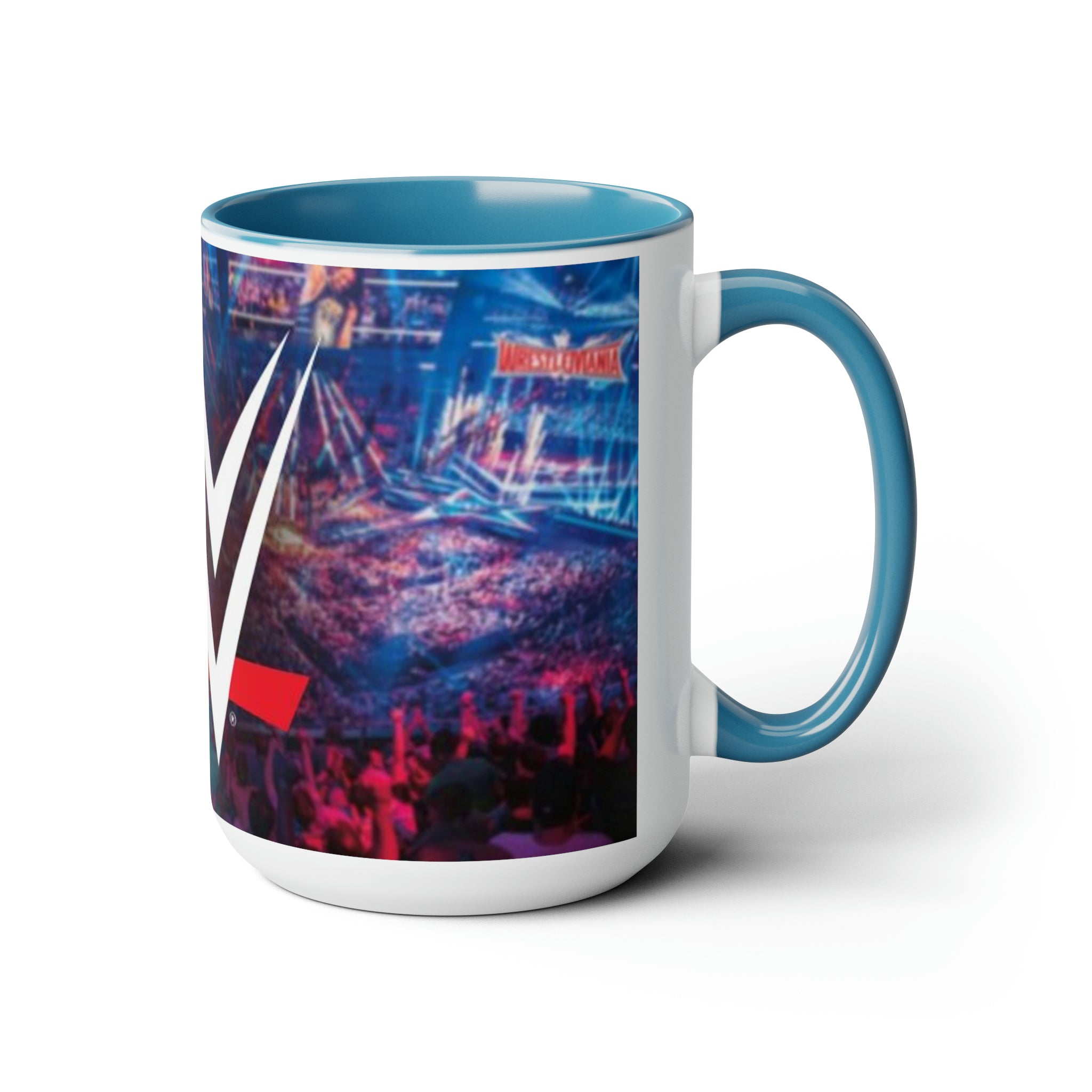 WWE- Logo White Ceramic Mug - Creations by Chris and Carlos