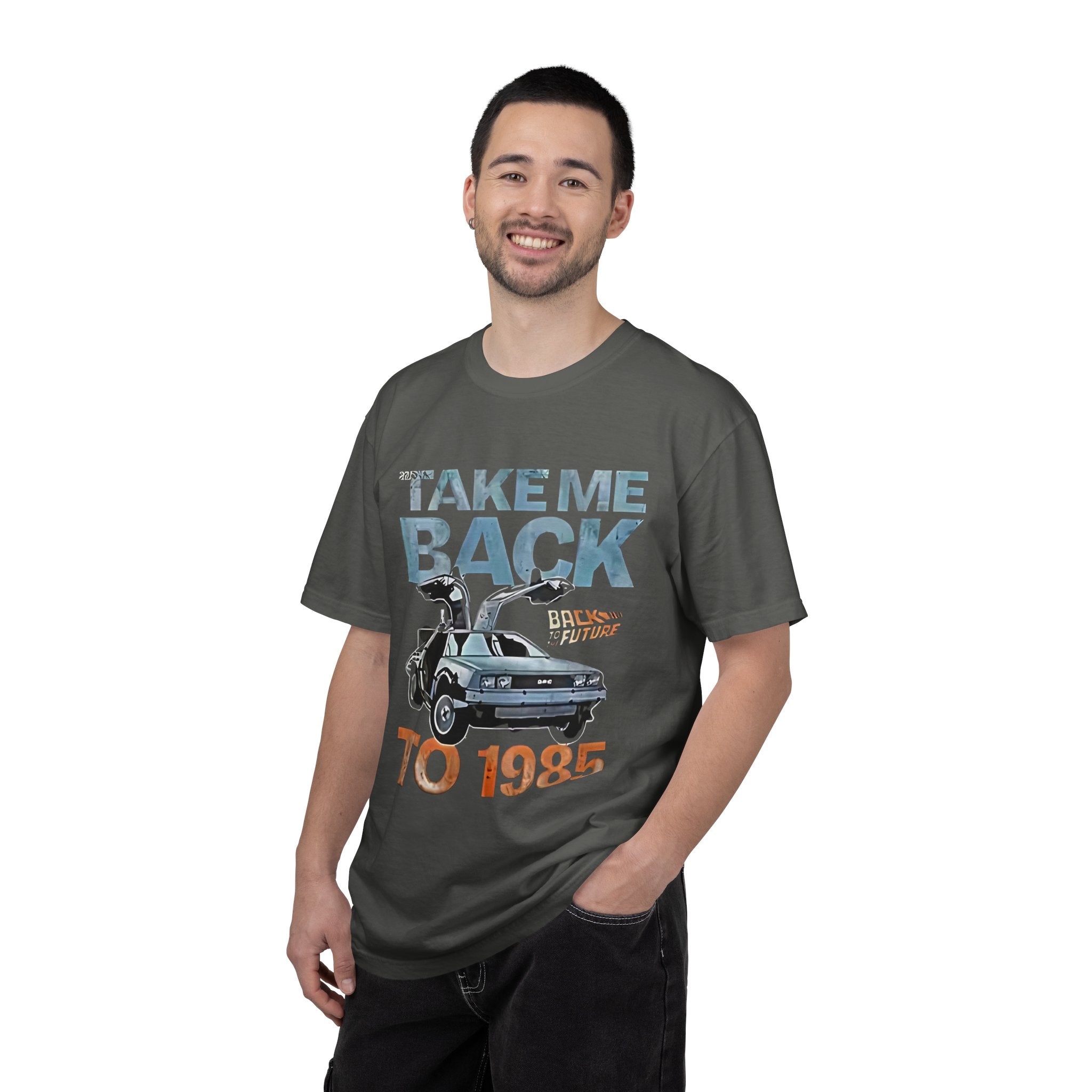 Retro 'Take Me Back to 1985' T-Shirt — Vintage DeLorean Back to the Future Tee - Creations by Chris and Carlos