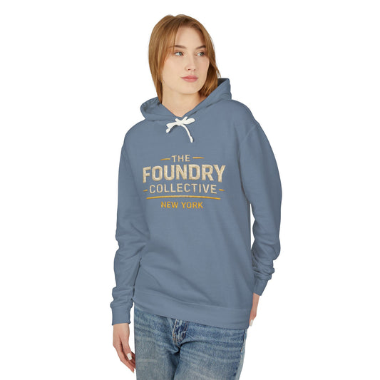 The Foundry Collective New York Hoodie — Lightweight Vintage Logo Sweatshirt - Creations by Chris and Carlos