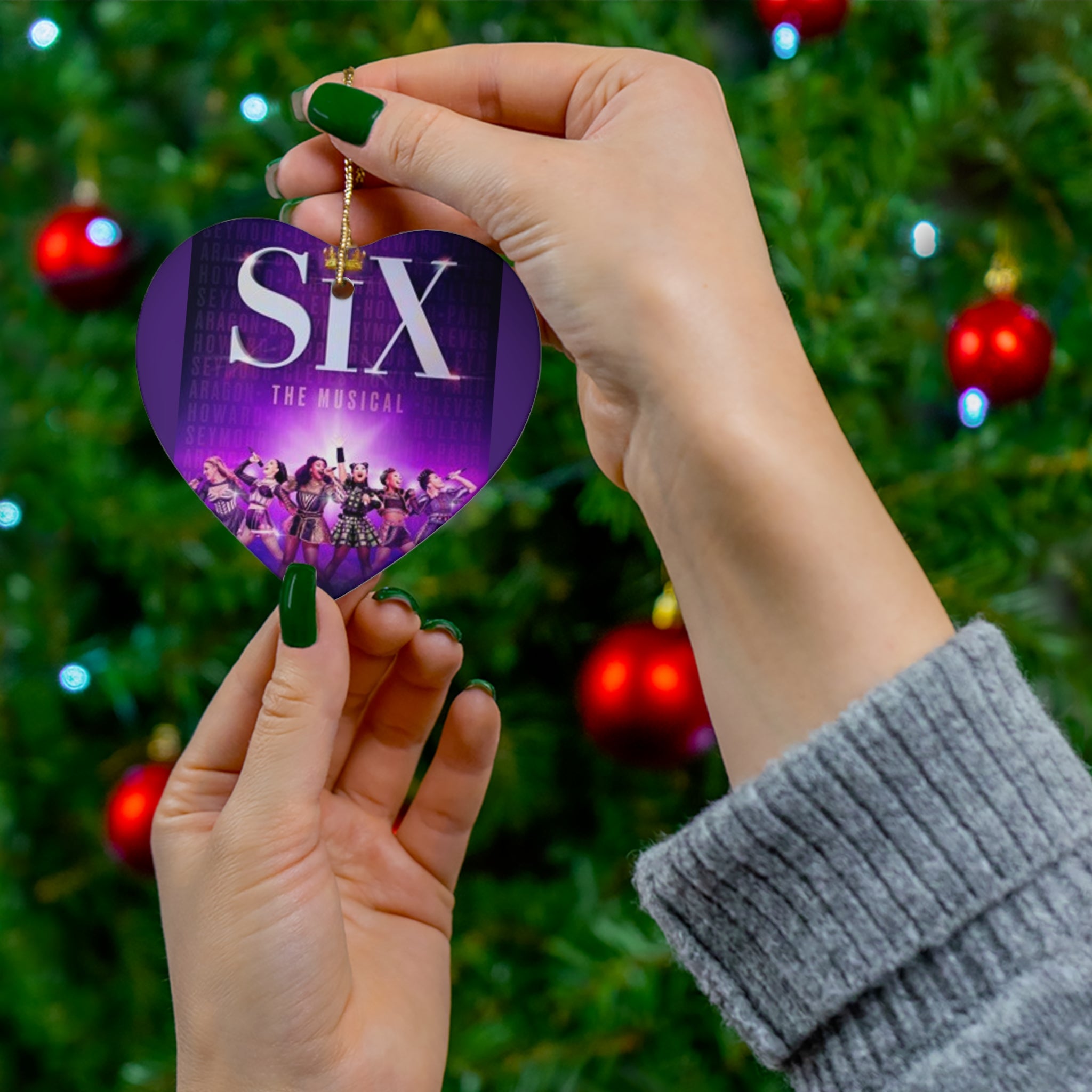 SIX the Musical- Ceramic Ornament, 4 Shapes - Creations by Chris and Carlos
