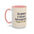 Sorry, I Have Mahjong Accent Coffee Mug — 11/15oz Pink Inner & Handle