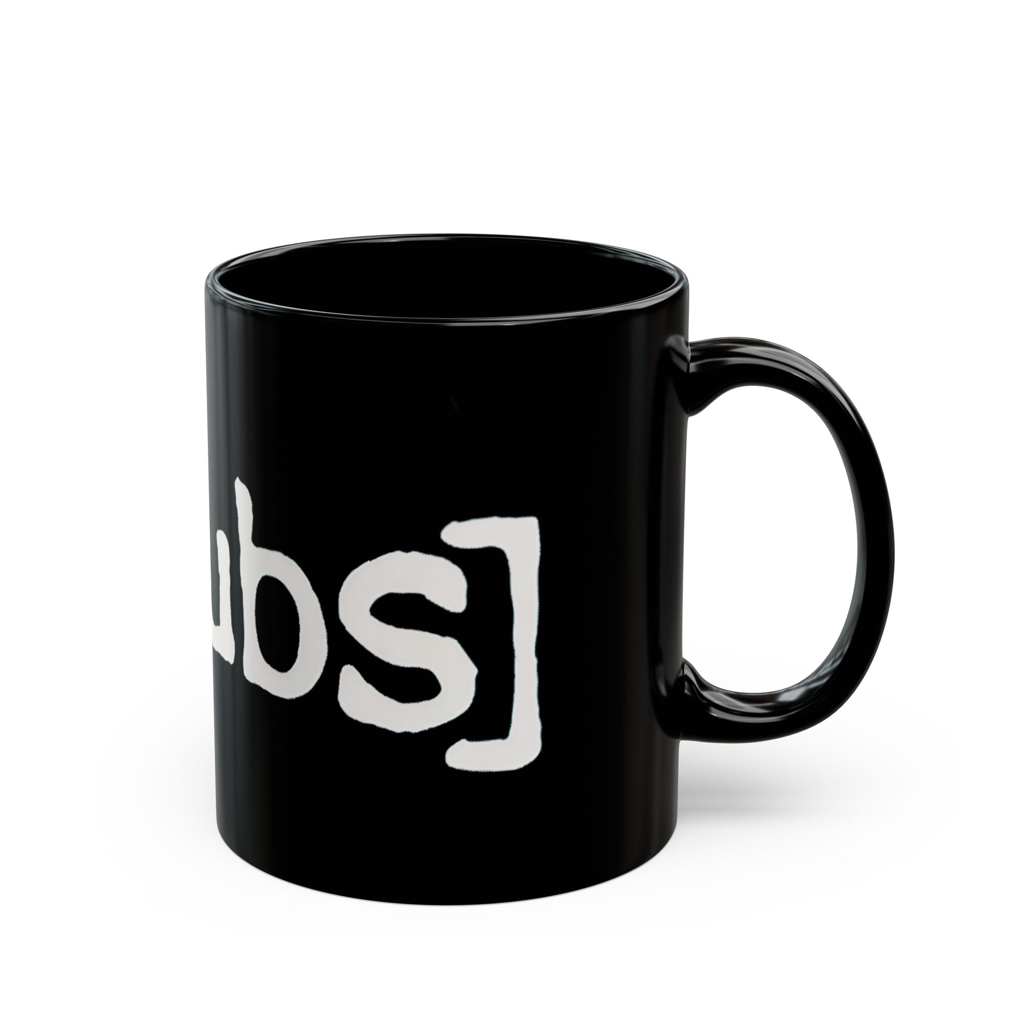 Black Coffee Mug — "scrubs" White Grunge Text | Funny Nurse & Medical Staff Gift (11oz, 15oz) - Creations by Chris and Carlos