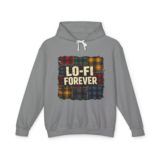 Lo-Fi Forever Plaid Hoodie — Retro Aesthetic Music Lover Sweatshirt - Creations by Chris and Carlos