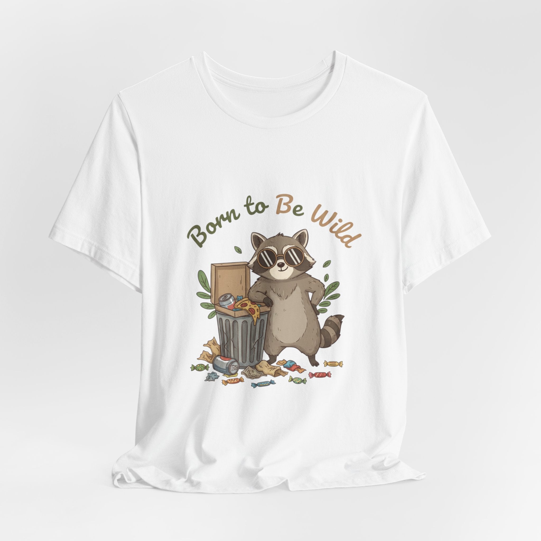 Trash Panda Raccoon Doodle Tee | goofy critter, possum art - Creations by Chris and Carlos