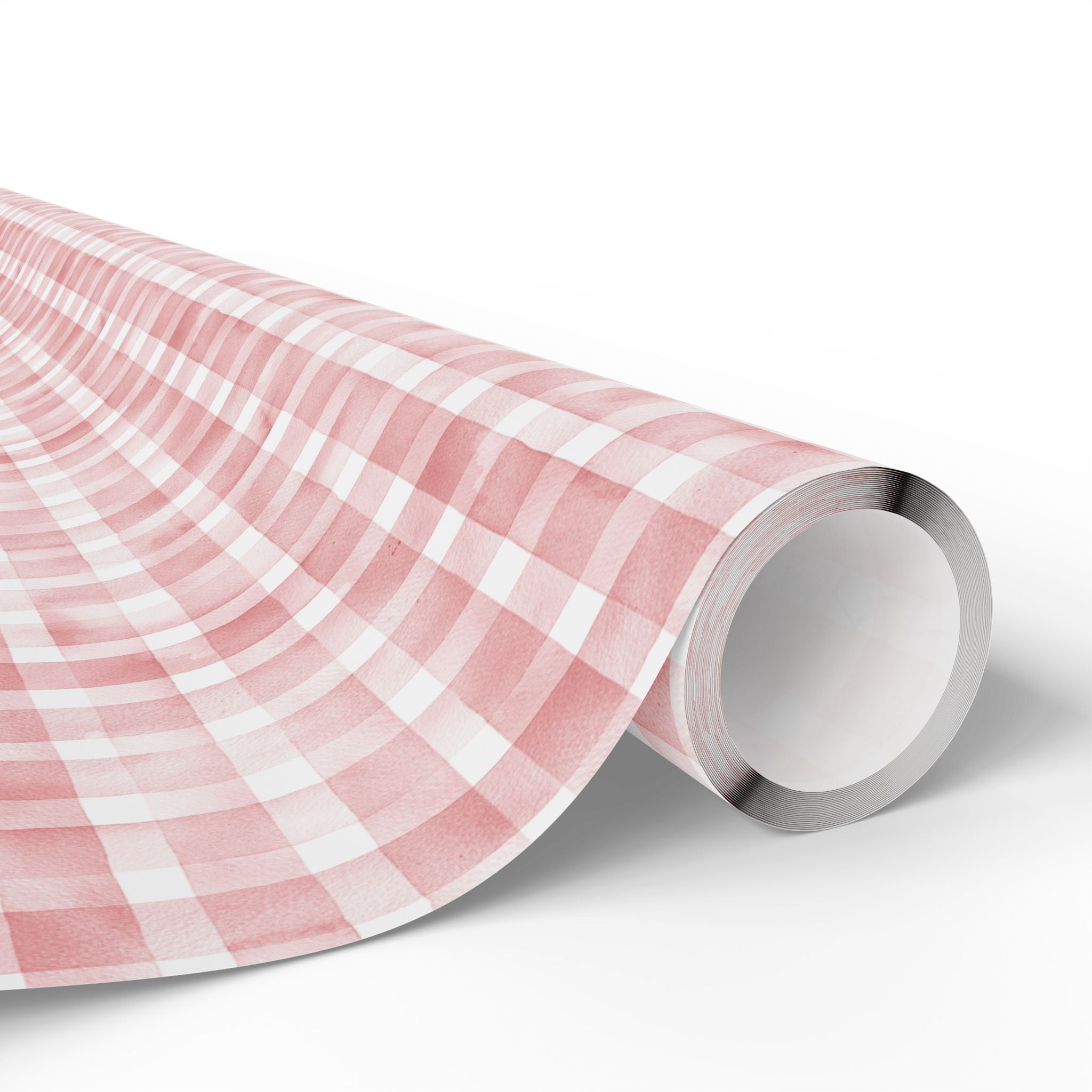 Pink Buffalo Check Wrapping Paper Roll — Classic Gingham Gift Wrap for Birthdays, Baby Showers, and Bridal Showers - Creations by Chris and Carlos