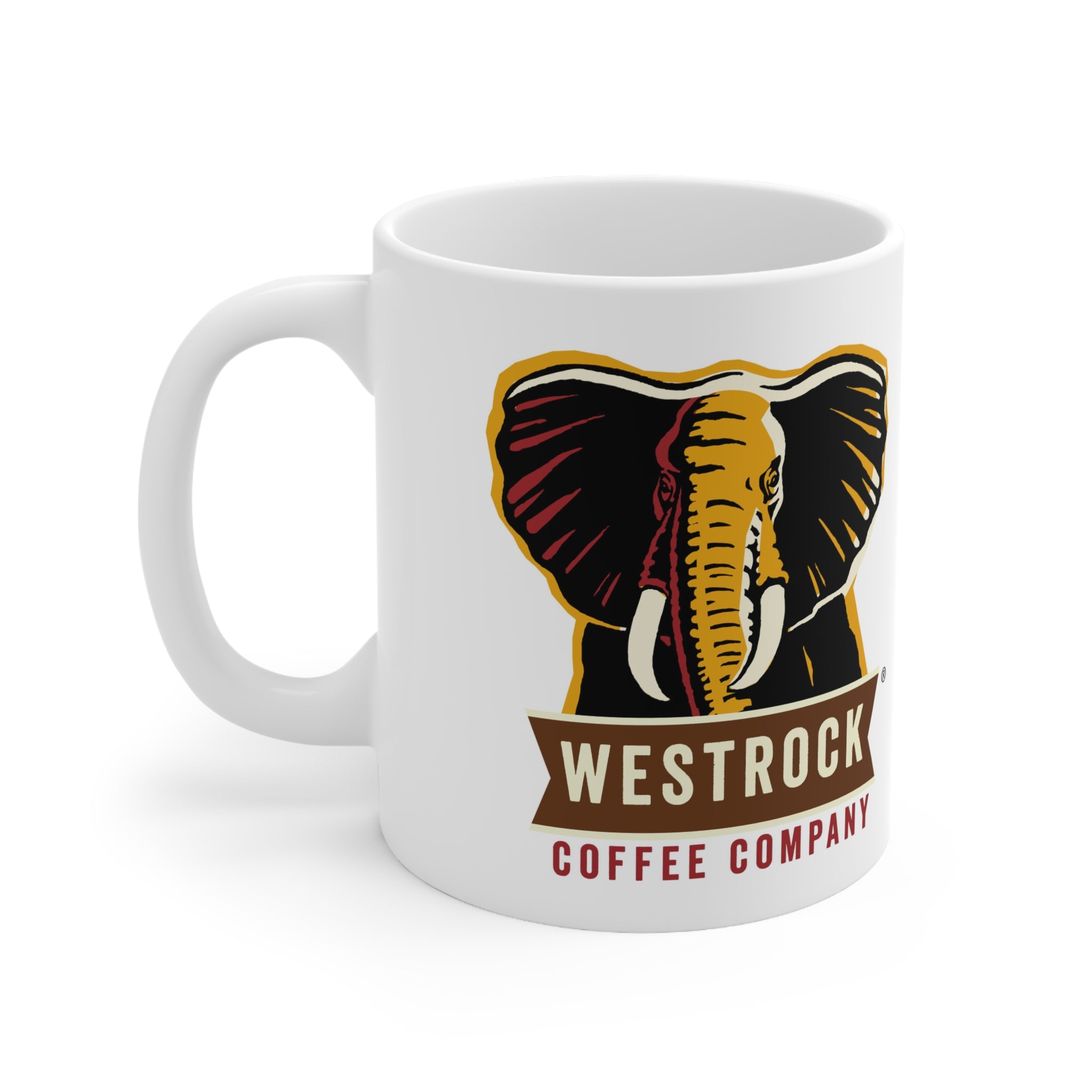 Westrock Coffee- White Ceramic Mug - Creations by Chris and Carlos