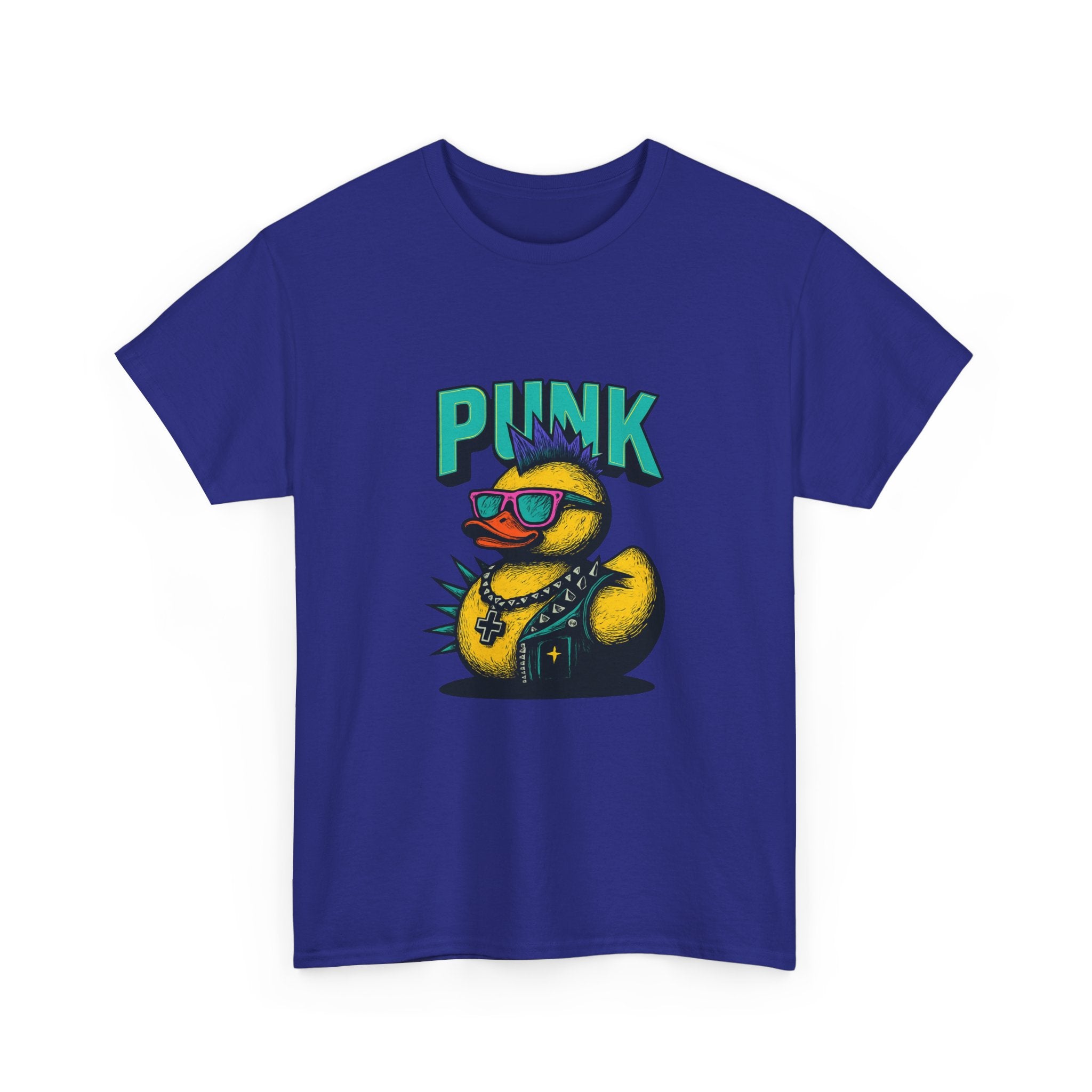 Punk Rubber Duck T-Shirt — Retro Sunglasses Duck Graphic Tee - Creations by Chris and Carlos
