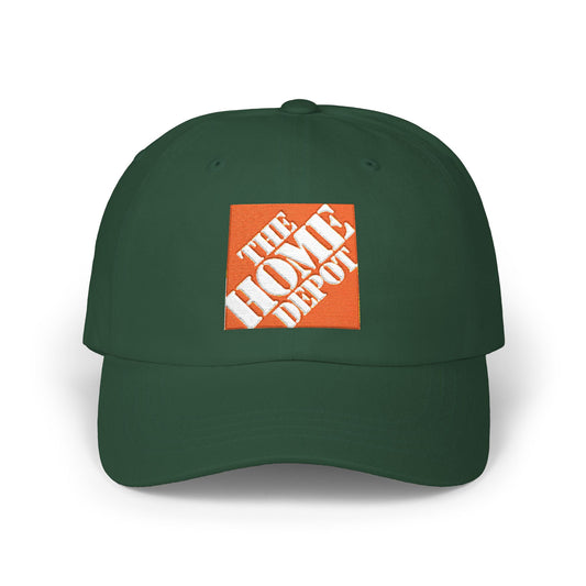 Dad Cap — Embroidered Orange Home Depot Logo Baseball Hat - Creations by Chris and Carlos