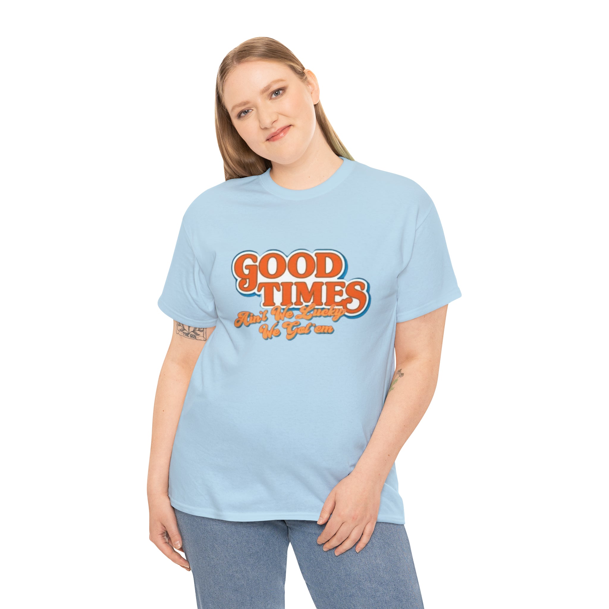 Good Times 70's TV Show- Unisex Heavy Cotton T-Shirt - Creations by Chris and Carlos