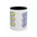 Dream Repeat Accent Coffee Mug — Pastel Motivational Ceramic 11/15oz