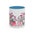 Mama Floral Coffee Mug — Cute Pink Hello Kitty Style Mother's Day Gift (11/15oz)