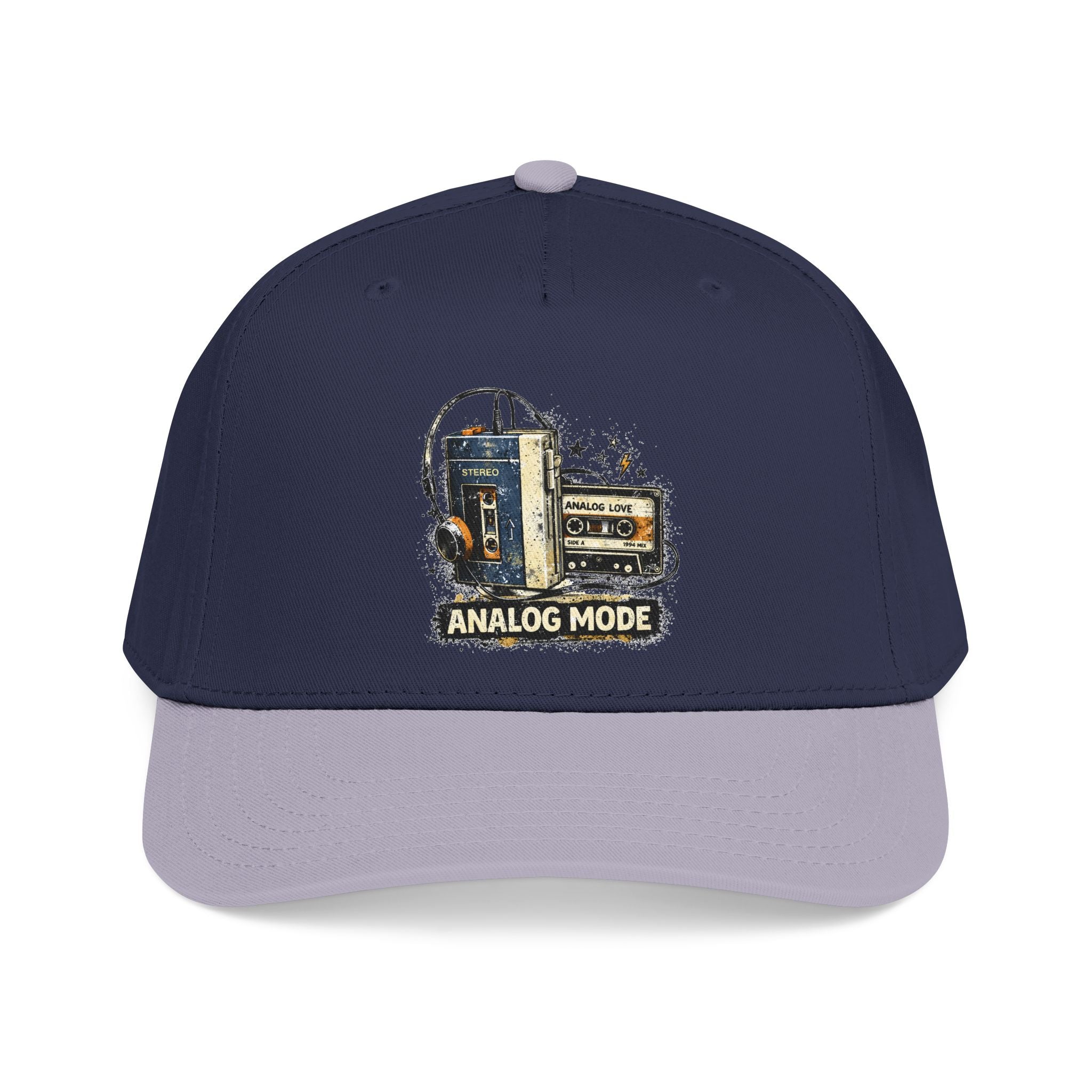 Analog Mode Baseball Cap — Vintage Camera & Tape Retro Hat - Creations by Chris and Carlos
