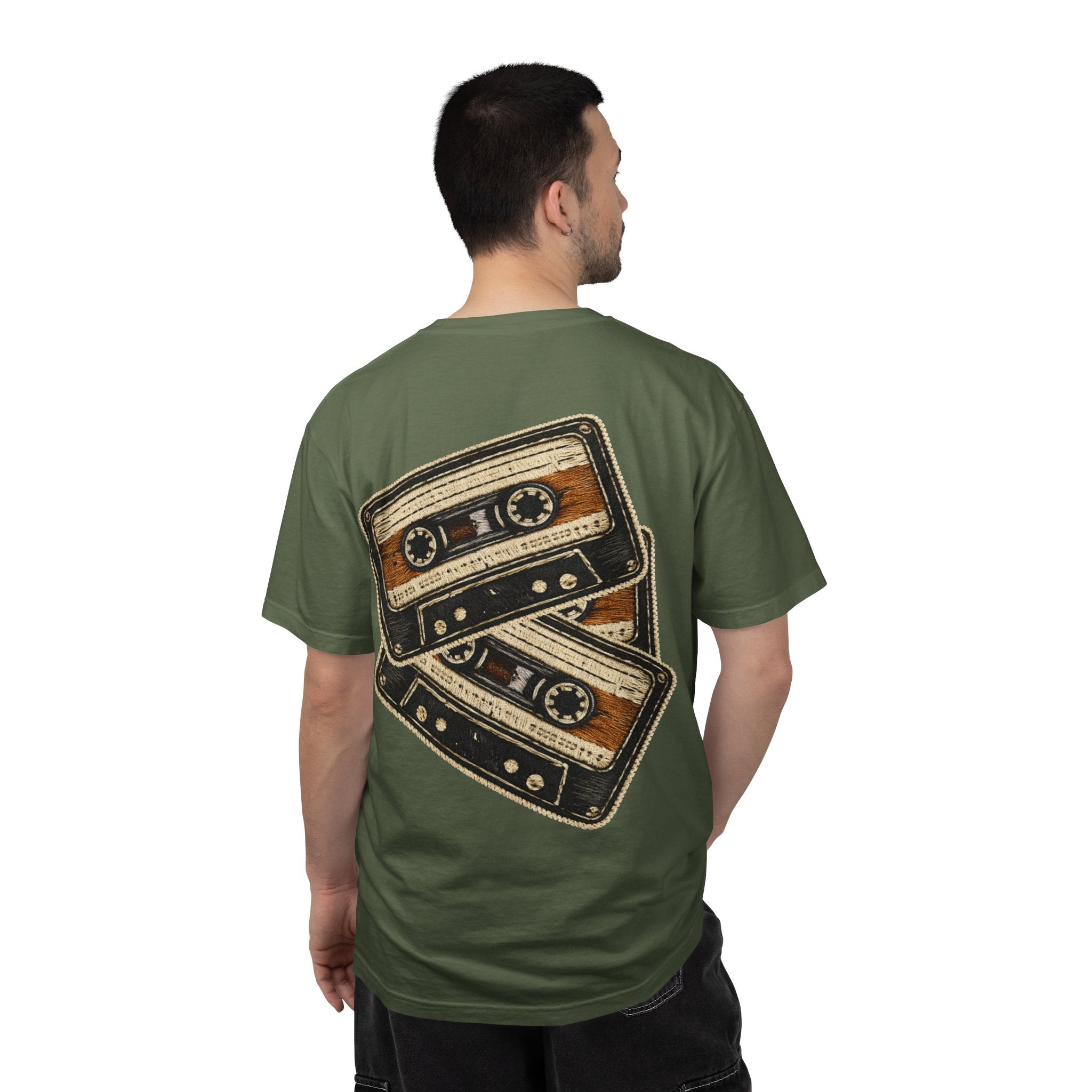 Cassette Tape Retro Tee — "Static Youth / Side B Soul / Basement Tapes" - Creations by Chris and Carlos