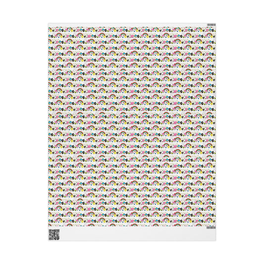 Unicorn & Rainbow Kids Wrapping Paper Roll — Cute Cartoon Gift Wrap for Birthdays & Baby Showers - Creations by Chris and Carlos