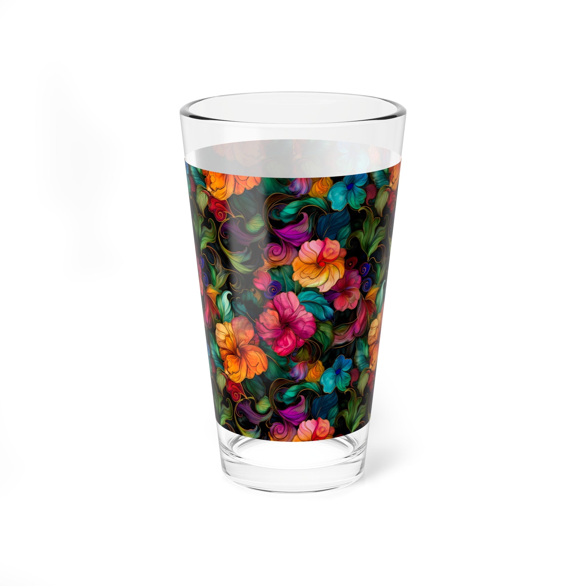 Sol y Alegría (Sun and Joy) Collection- Cactus Succulent Pattern Microfiber Blanket Soft Velveteen Throw for Home & Garden Lovers16oz Floral Mixing Glass — Colorful Swirl Hibiscus Barware - Creations by Chris and Carlos