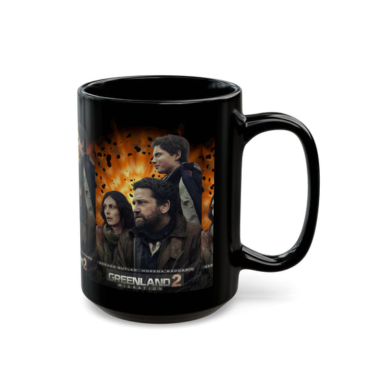 Greenland 2 Movie Poster Black Mug – Action Thriller Ceramic Coffee Cup (11oz/15oz) - Creations by Chris and Carlos