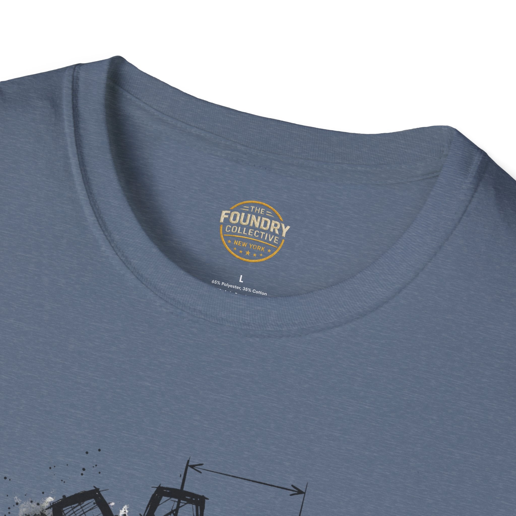 The Foundry Collective Gear Blueprint T-Shirt — Mechanical Engineering Sketch Tee - Creations by Chris and Carlos