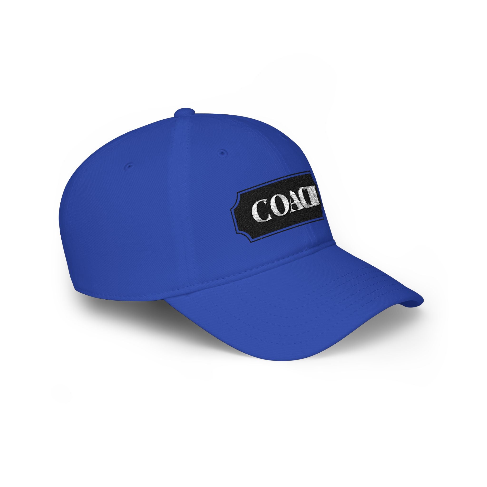 Coach Embroidered Patch Baseball Cap — Low Profile Coach Hat - Creations by Chris and Carlos