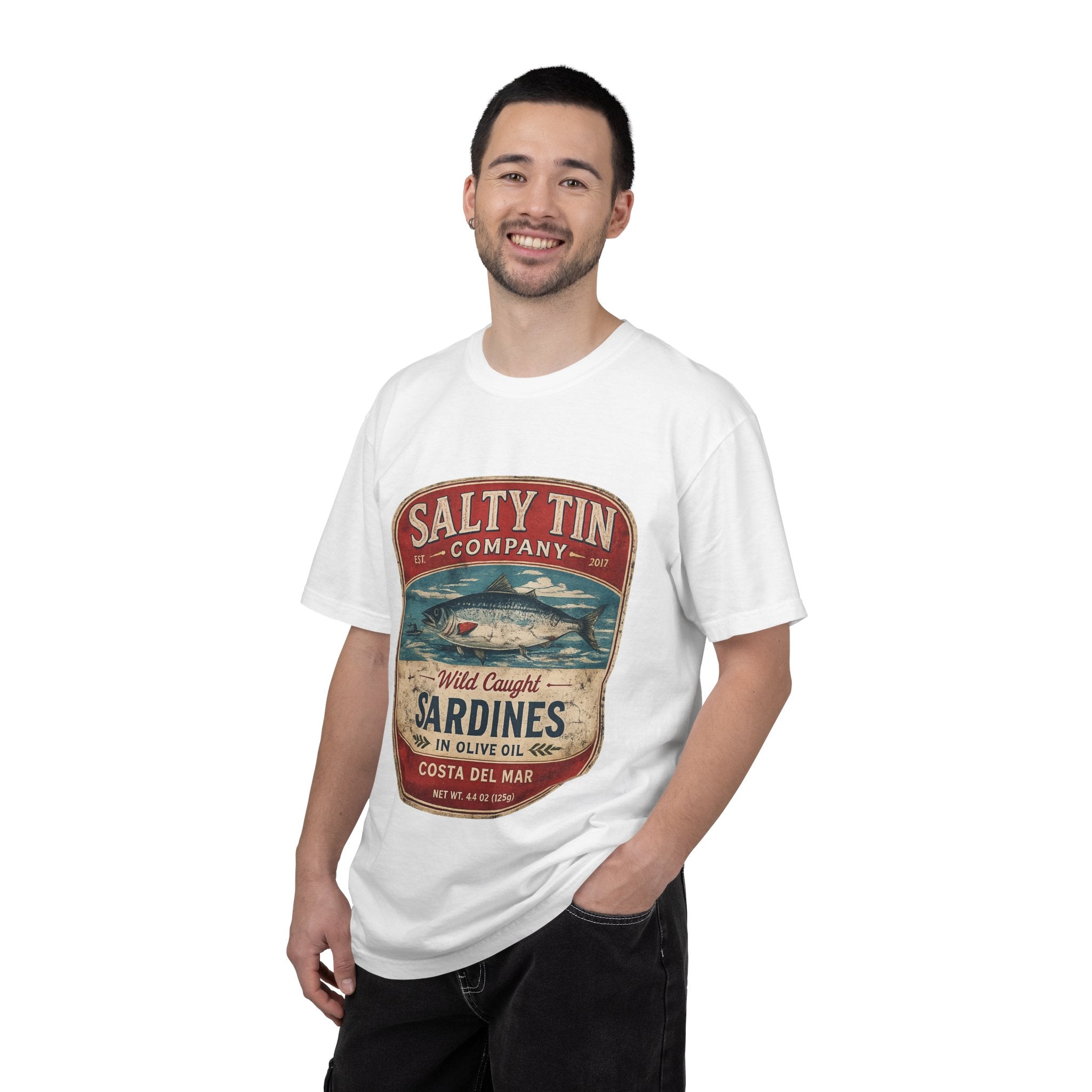 Vintage 'Salty Tin Company' Sardines T-Shirt - Creations by Chris and Carlos