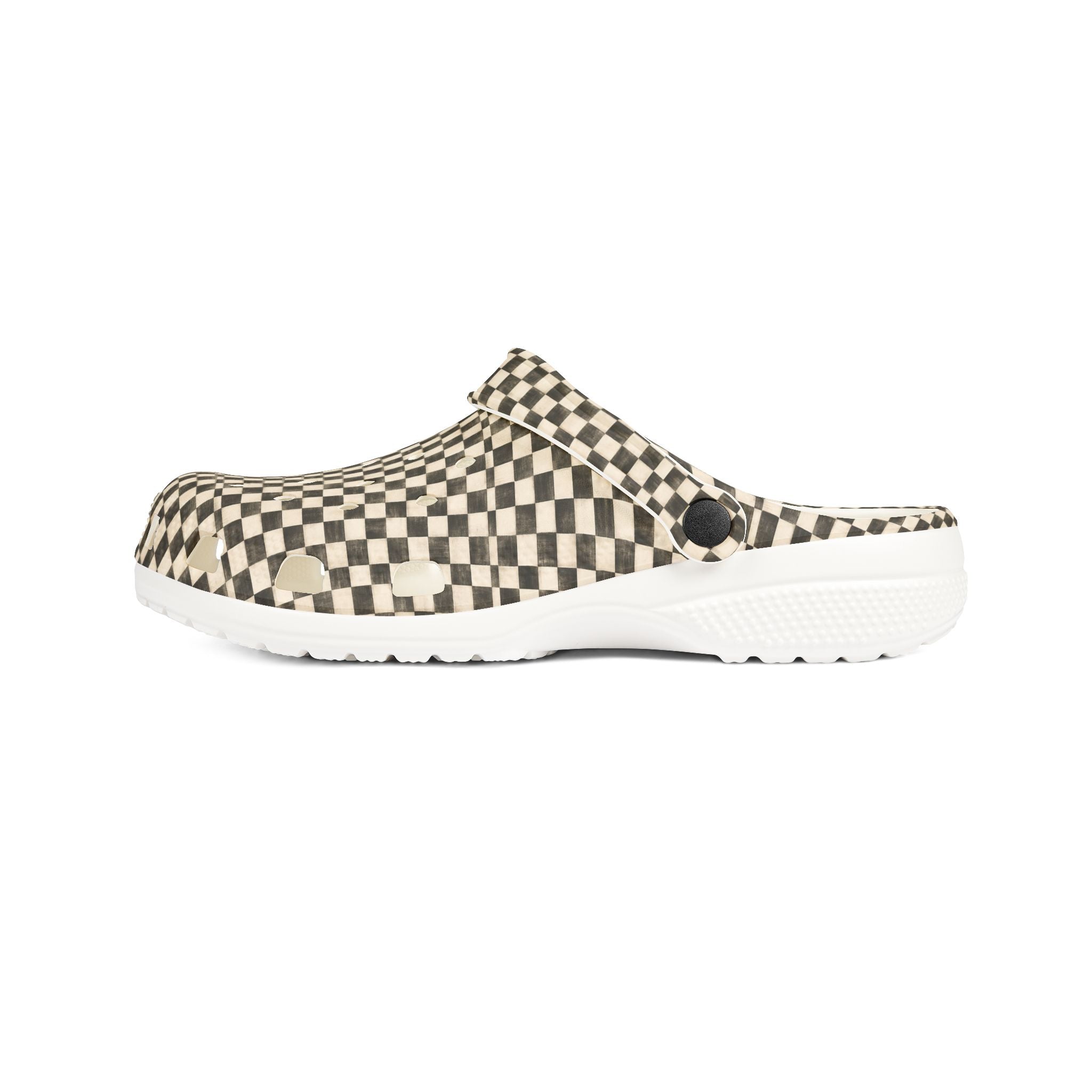 Checkered EVA Clogs — Lightweight Foam Slip-On Shoes - Creations by Chris and Carlos