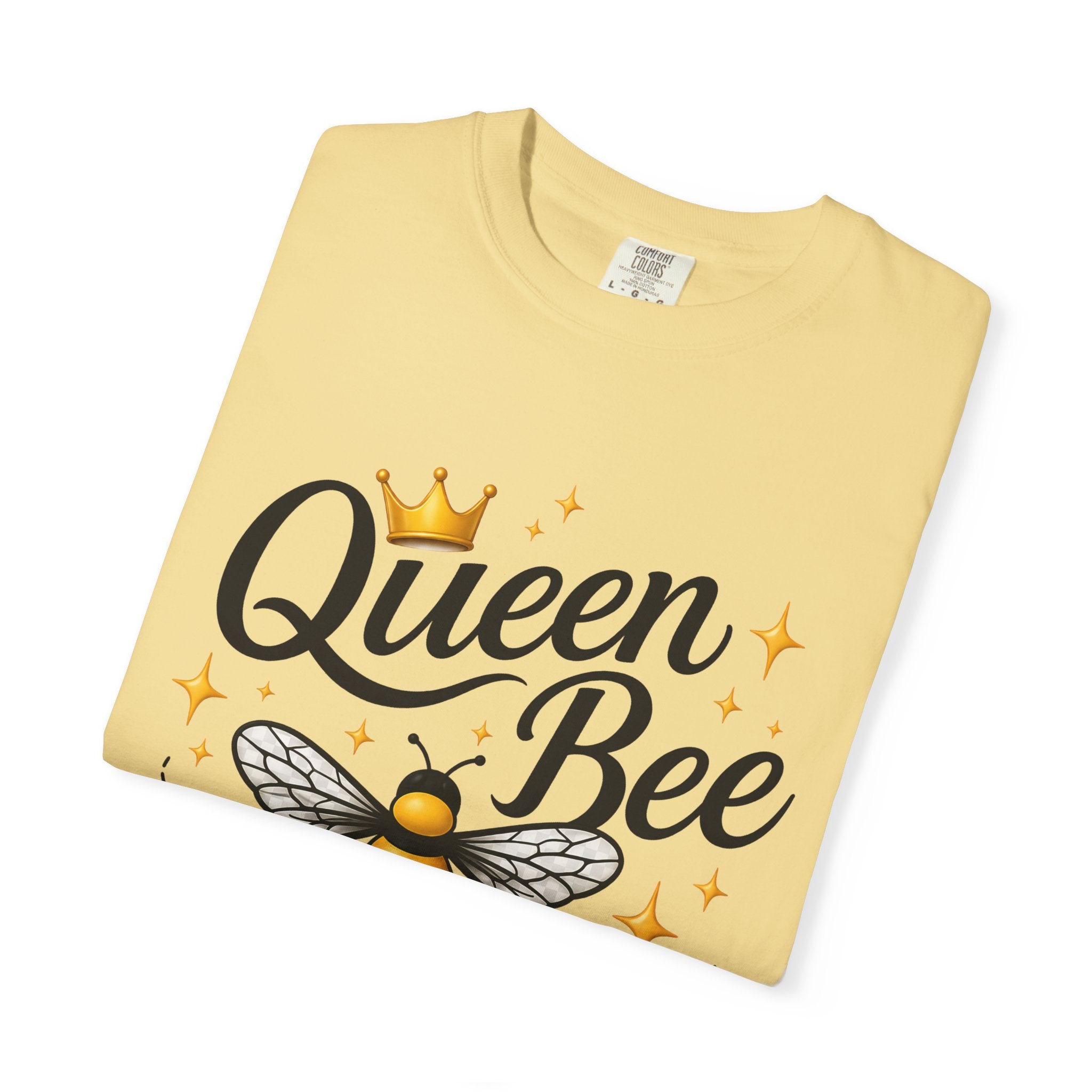 Queen Bee T-Shirt — Cute Crowned Bee Graphic Tee for Women - Creations by Chris and Carlos