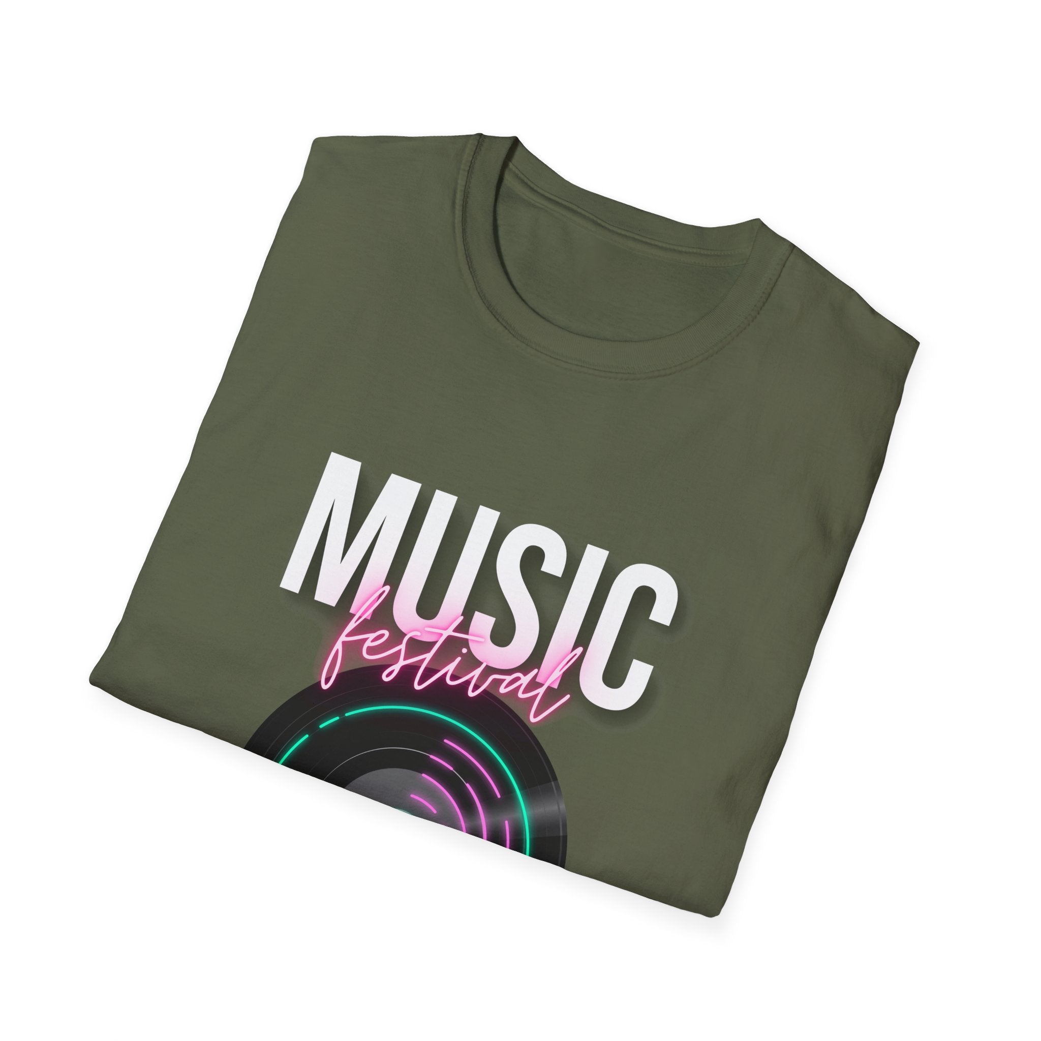 Music Festival T-Shirt — Retro Vinyl Design - Creations by Chris and Carlos